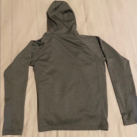 North Face Grey with Orange Full-Zip Sweatshirt - Picture 3 of 3